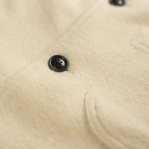 Merz b Schwanen 13oz Burel Wool Jacket Nature Close Up Button Front