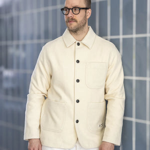 Merz b Schwanen 13oz Burel Wool Jacket Nature Worn