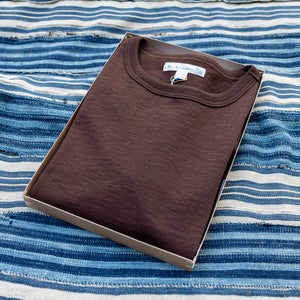 Merz b. Schwanen 2S14 11oz Heavyweight Loopwheeled T-Shirt – Coffee