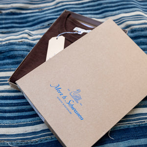 Merz b. Schwanen 2S14 11oz Heavyweight Loopwheeled T-Shirt – Coffee