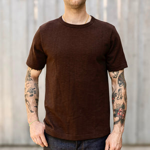 Merz b. Schwanen 2S14 13,4oz Heavy Loopwheeled T-Shirt – Coffee