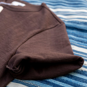 Merz b. Schwanen 2S14 13,4oz Heavy Loopwheeled T-Shirt – Coffee