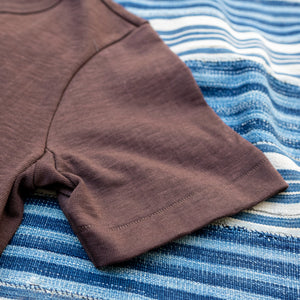 Merz b. Schwanen 2S14 13,4oz Heavy Loopwheeled T-Shirt – Coffee