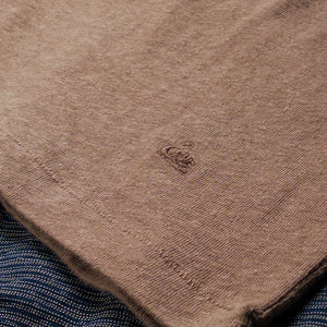 Merz b Schwanen 4oz Featherweight Linen Polo Shirt Grain swan embroidery