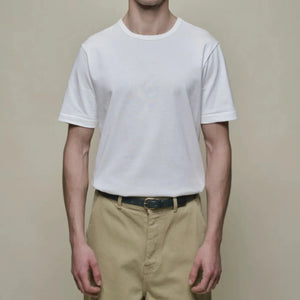 Merz b Schwanen 2M15 7oz Midcentury Tshirt White Worn