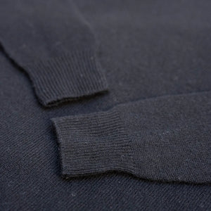 Merz b. Schwanen Merino, Silk & Cashmere Knitted Long Sleeve – Deep Black