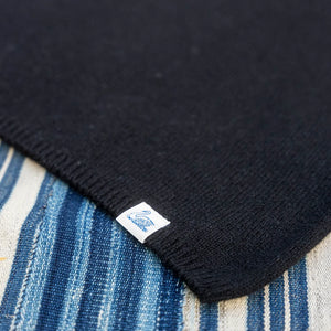 Merz b. Schwanen Merino, Silk & Cashmere Knitted Long Sleeve – Deep Black