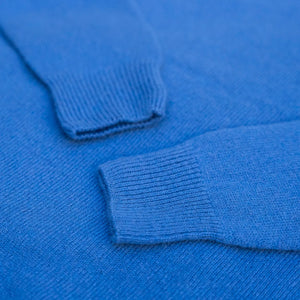 Merz b. Schwanen Merino, Silk & Cashmere Knitted Long Sleeve – Swan Blue