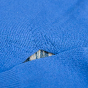 Merz b. Schwanen Merino, Silk & Cashmere Knitted Long Sleeve – Swan Blue