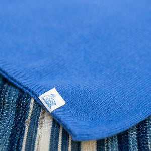 Merz b. Schwanen Merino, Silk & Cashmere Knitted Long Sleeve – Swan Blue