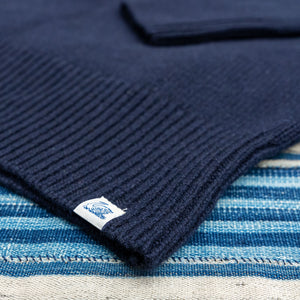 Merz b. Schwanen Merino x Cashmere Crewneck Sweater – Dark Navy / LOCC01