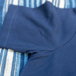 Merz b. Schwanen 7.2oz Loopwheeled Pique Polo Shirt – Ink Blue