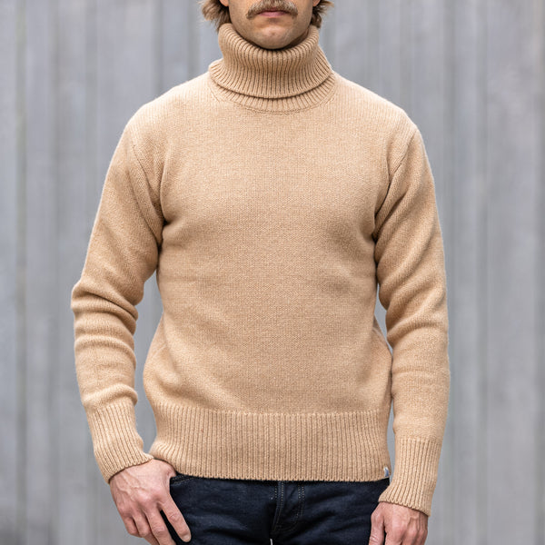 Merz b. Schwanen Merino x Cashmere Turtleneck Sweater – Toffee / LOCT01