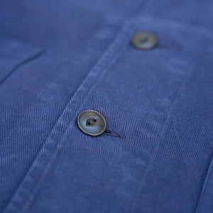 Merz b. Schwanen 12oz Broken Twill Cropped Work Jacket – Ink Blue