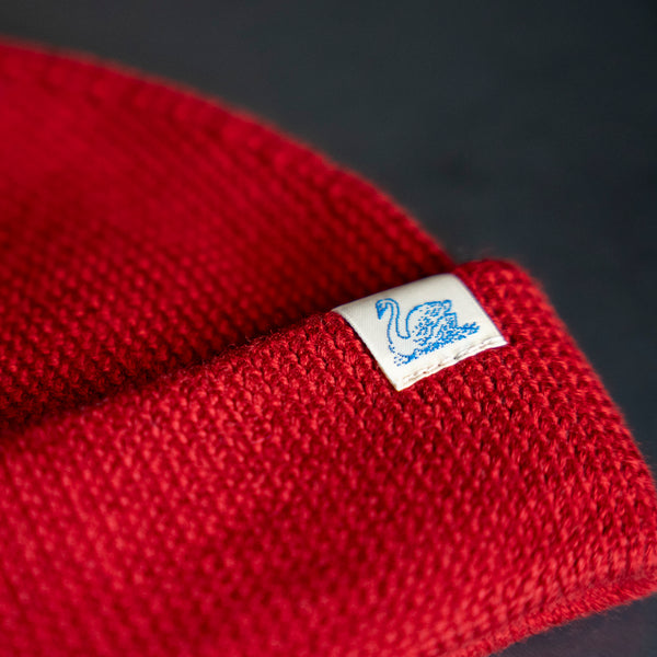 Merz b. Schwanen Merino Wool Beanie – Chili