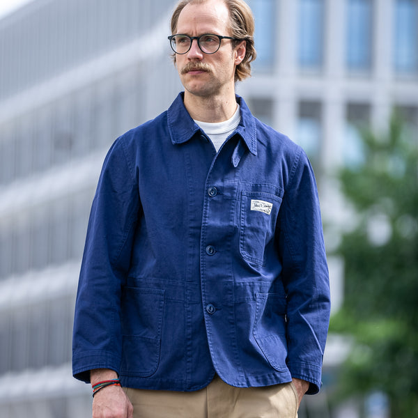 Merz b. Schwanen 9,3oz Cotton Twill Work Jacket – Ink Blue