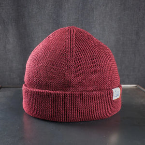Merz b Schwanen Merino Wool Beanie Burgundy front