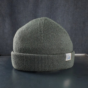 Merz b Schwanen Merino Wool Beanie Olive front