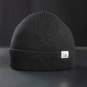 Merz beim Schwanen Merino Wool Modern Fit Beanie Deep Black front