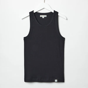 Merz b. Schwanen 7,2oz Ribbed Tank Top – Charcoal