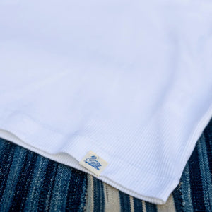 Merz b. Schwanen 7,2oz Ribbed Tank Top – White