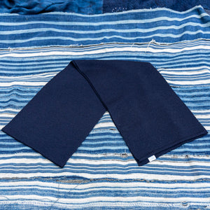 Merz b. Schwanen Merino Scarf – Dark Navy / MWSC01