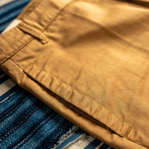 Merz b Schwanen Women Cotton Twill Chino Khaki Tapered close side pocket