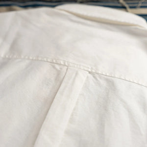 Merz b Schwanen Women Cropped Oxford Shirt White close up backside