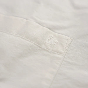 Merz b Schwanen Women Cropped Oxford Shirt White detail swan embroidery