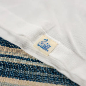 Merz b Schwanen Women 7oz Authentic TShirt White detail woven label at hem