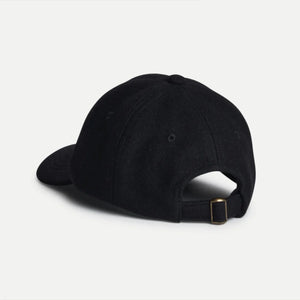 Merz beim Schwanen Wool Logo Cap Deep Black backside