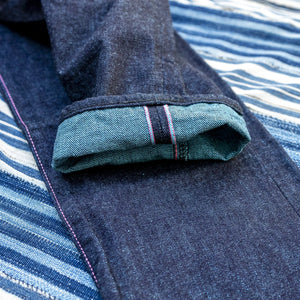 Momotaro 0605 IM 15oz Indigo Mint Selvedge Jeans Regular Tapered detail selvedge id