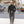 MotivMfg Peak Lapel Herringbone Denim Lounge Jacket Black worn lifestyle full outfit