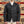 MotivMfg Peak Lapel Herringbone Denim Lounge Jacket Black worn front