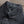 MotivMfg Peak Lapel Herringbone Denim Lounge Jacket Black close up high collar