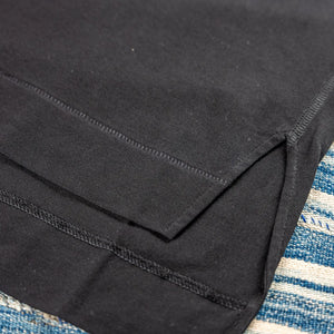 MotivMfg Supima Cotton Silk Shuttle TShirt Black detail side slits
