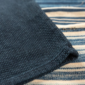 Naked & Famous 12oz Sashiko Jacquard Kimono Indigo Dyed detail hem