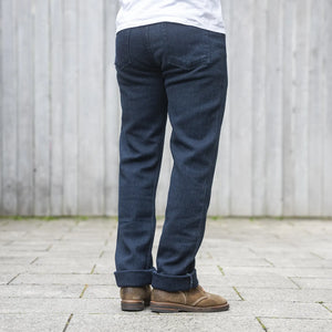 Naked And Famous 12oz Indigo Sashiko Trousers True Guy Regular Straight
