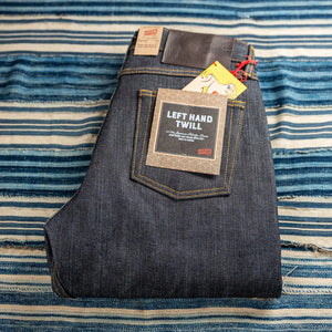 Naked and Famous 14oz Left Hand Twill Selvedge Jeans True Guy Regular Straight folded