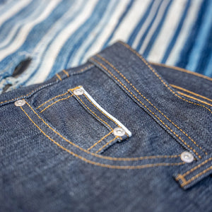 Naked And Famous 14oz Left Hand Twill Selvedge Jeans Super Guy Slim Tapered