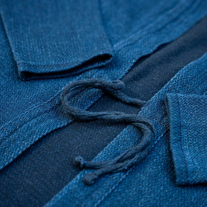 Naked And Famous 9oz Yagasuri Jacquard Kimono Indigo Dyed