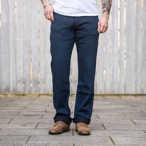 Naked And Famous 9oz Yagasuri Jacquard Trousers True Guy Regular Straight