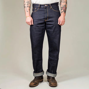 Naked and Famous 22 ounce Elephant 2 Reborn Selvedge Jeans True Guy Regular Straight worn front