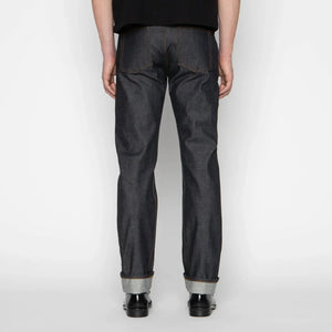 Naked and Famous 12 ounce Dia de los Muertos Selvedge Jeans Weird Guy Regular Tapered worn backside