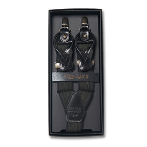 Tailor Orgueil 2 Way Military Suspenders Black Olive