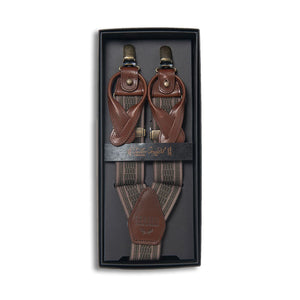 Tailor Orgueil 2 Way Military Suspenders Brown Olive