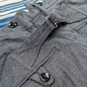 Orgueil OR 1117 Classic Wide Low Trousers Twisted Heather Wide Straight detail cinch back