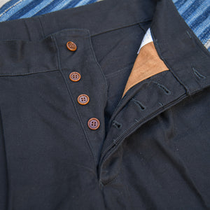 Orgueil OR-1107 10oz Italian Military Trousers – Black / Relaxed Tapered