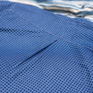 Orgueil Wabash Check Band Collar Shirt – OR-5089A / Indigo