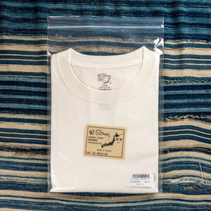 OrSlow 0018 6oz Just Tubular Knit TShirt White folded